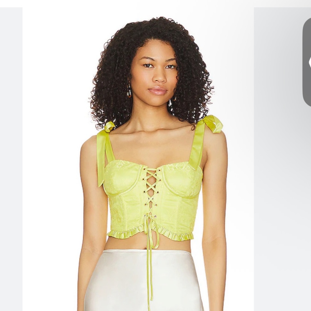 💥💥Clearance!!💥💥 Majorelle Lyla Lemon Yellow Bustier Corset Top